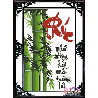 Tranh thêu thư pháp chữ Phúc TP048