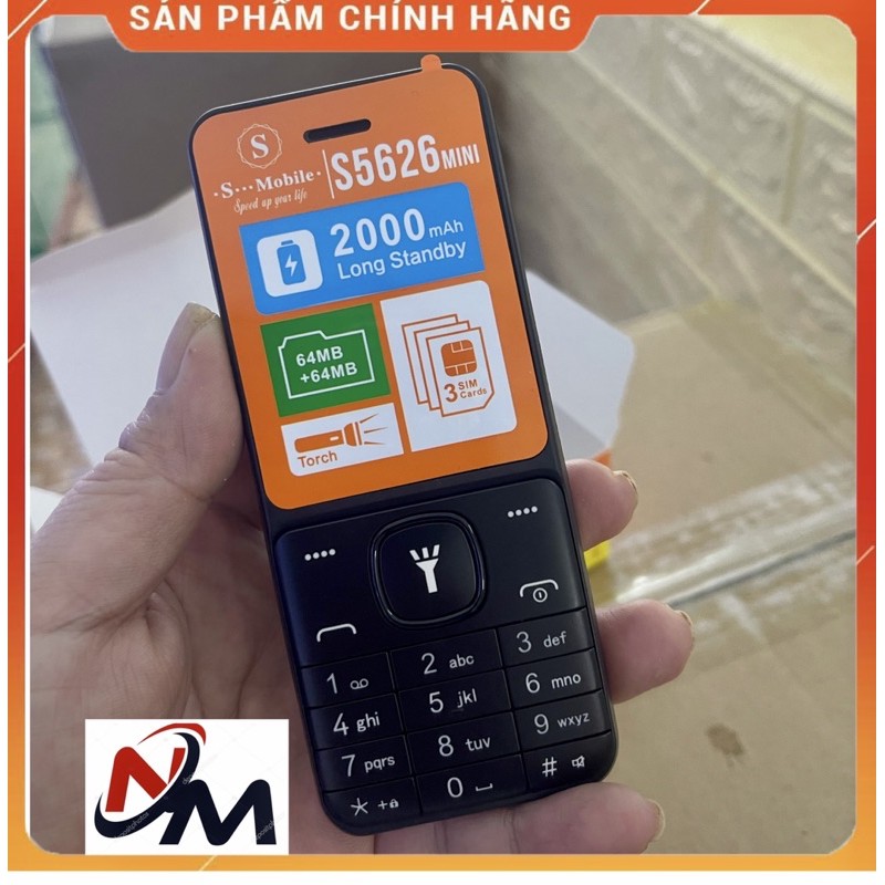 ĐIỆN THOẠI 3 SIM - PIN 2000 - HÀNG CHÍNH HÃNG