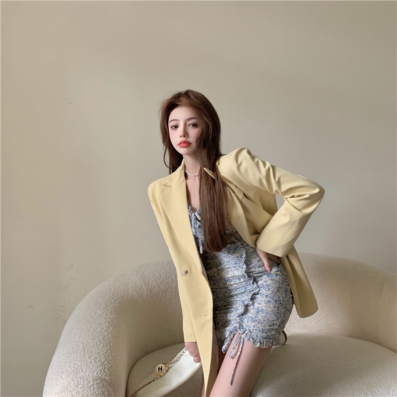 Đầm nữ voan hoa nhí nhúng dáng ôm Emilyshop ulzzang