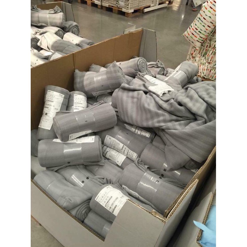 🧶🧶 Chăn dạ mỏng văn phòng/ Sofa Ikea VITMOSSA hàng chuẩn( 1m2x1m6 )
