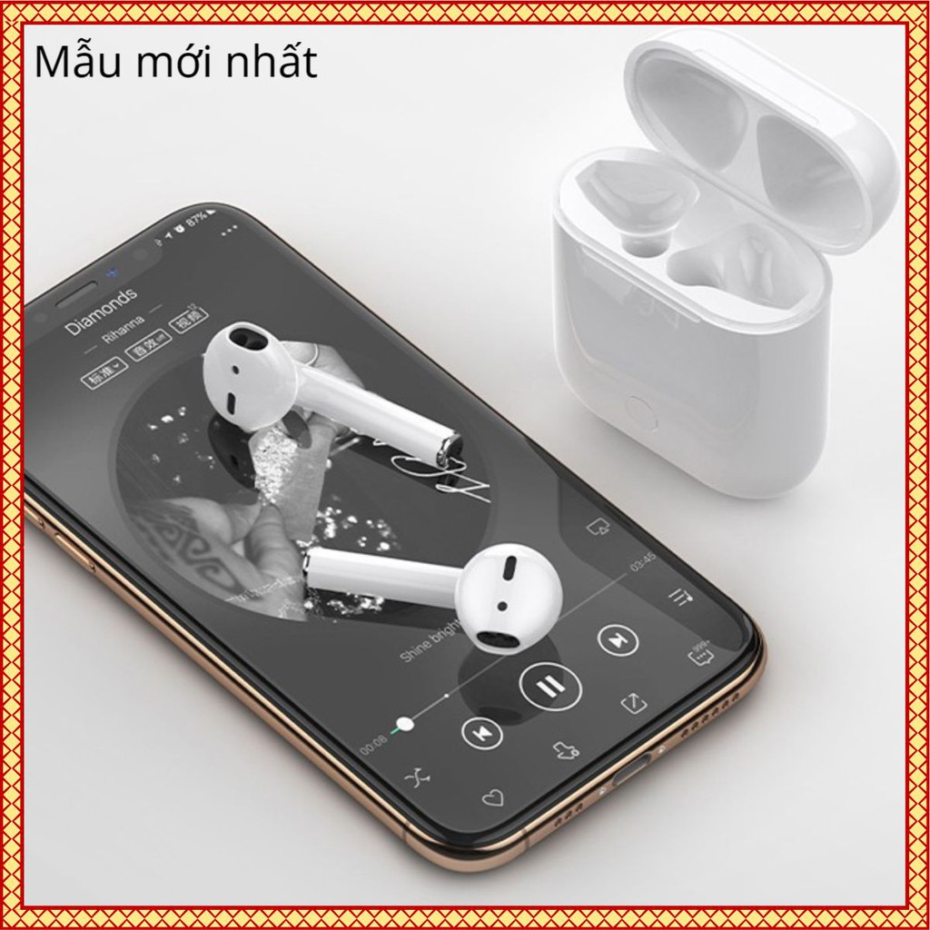 Tai Nghe Bluetooth Không Dây Nhét Tai I12 Kiêm Pin Sạc Dự Phòng TakaTakaShop