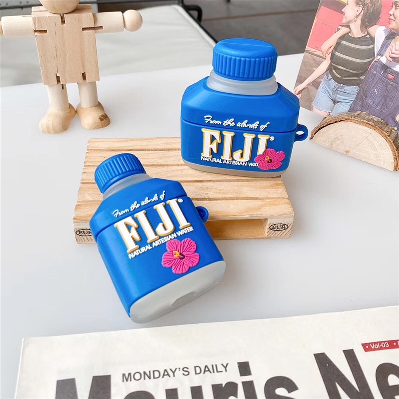 Vỏ bảo vệ hộp sạc tai nghe thích hợp cho Airpods 1 / 2 / 3 hình bánh quy 3D