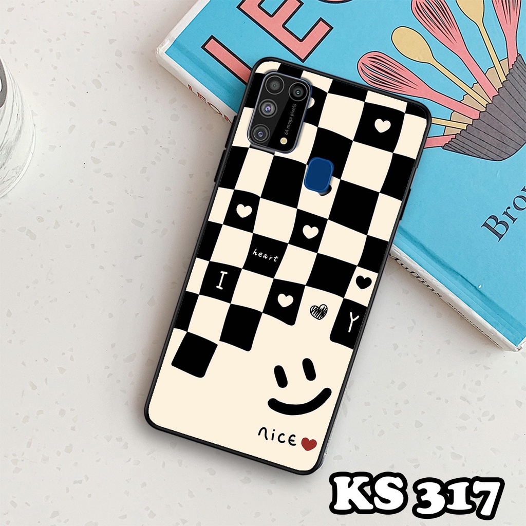 Ốp lưng Samsung M30 - Samsung M30s - Samsung M31 - Ốp in hình họa tiết caro - Chất liệu TPU siêu bền, sang trọng