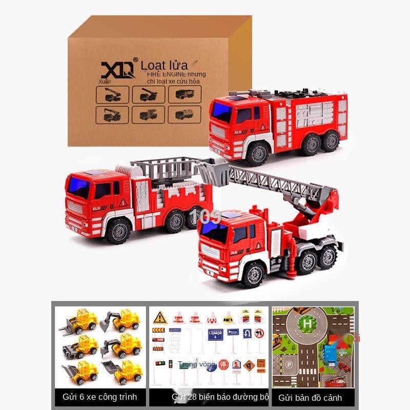 Sét 6 xe cứu hoả mô hình cỡ đại cho bé