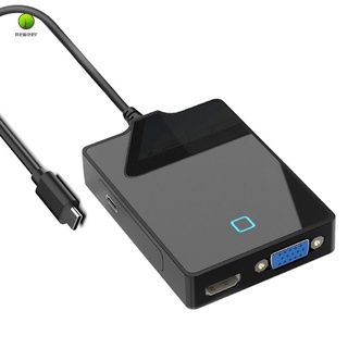 Bộ Chia Cổng Type-C 6 Trong 1 Usb 4k Hdmi Vga Cho Macbook Pro