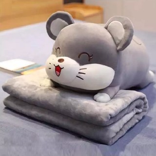 mền gối 2 trong 1 hình chuột - mền gối 2 trong 1 hình chuột