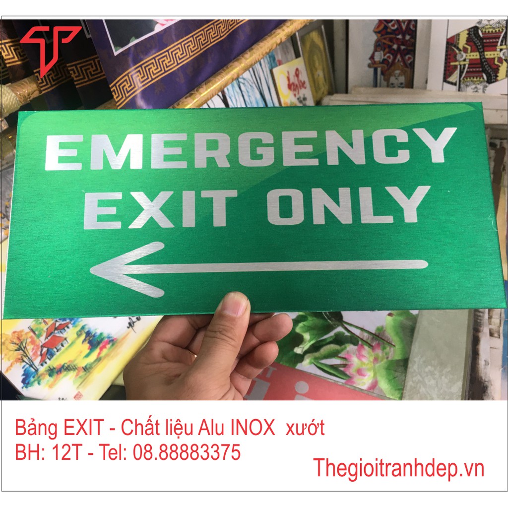 Bảng Exit, bảng thoát hiểm, bảng chỉ dẫn lối thoát, bảng khẩn cấp in trực tiếp giá cực rẻ