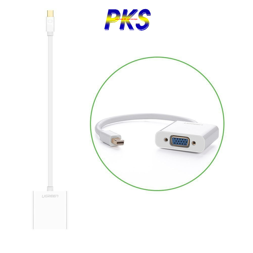 Cáp chuyển Mini Displayport to VGA mạ vàng cao cấp Ugreen 10458