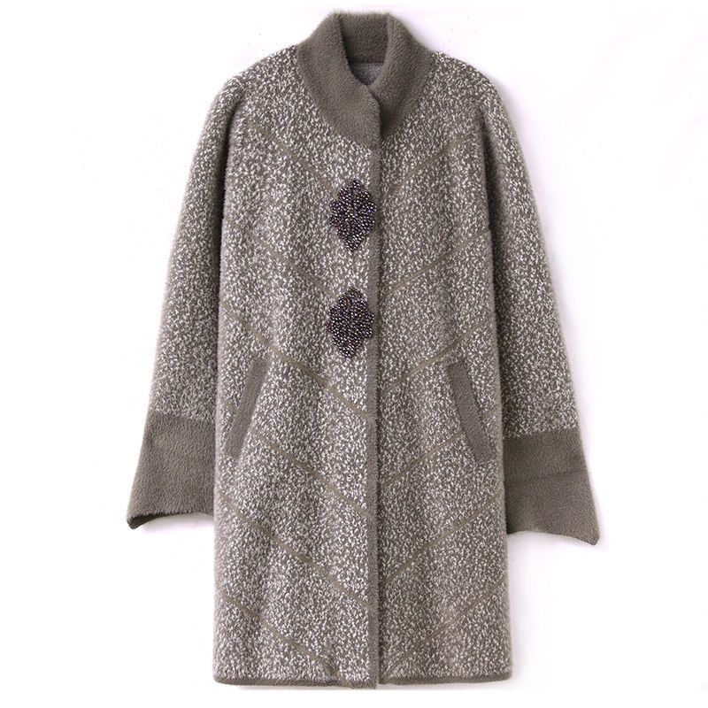 Mẹ mặc áo thu đông cho người đàn ông trung niên 40-50 tuổi giả lông chồn | BigBuy360 - bigbuy360.vn