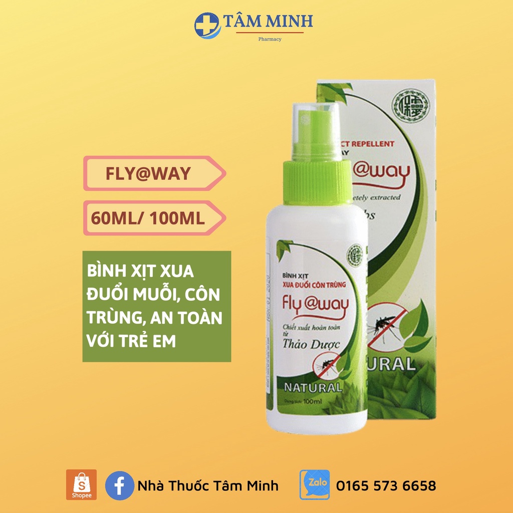 BÌNH XỊT CHỐNG  MUỖI FLY@WAY 100% TỰ NHIÊN