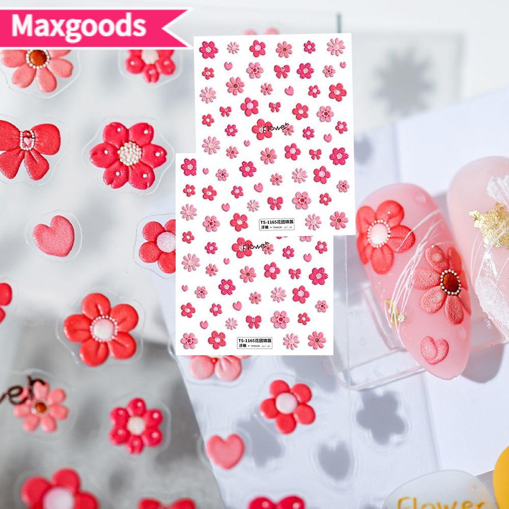 Miếng Dán Trang Trí Móng Tay Họa Tiết Hoa Cúc Xinh Xắn