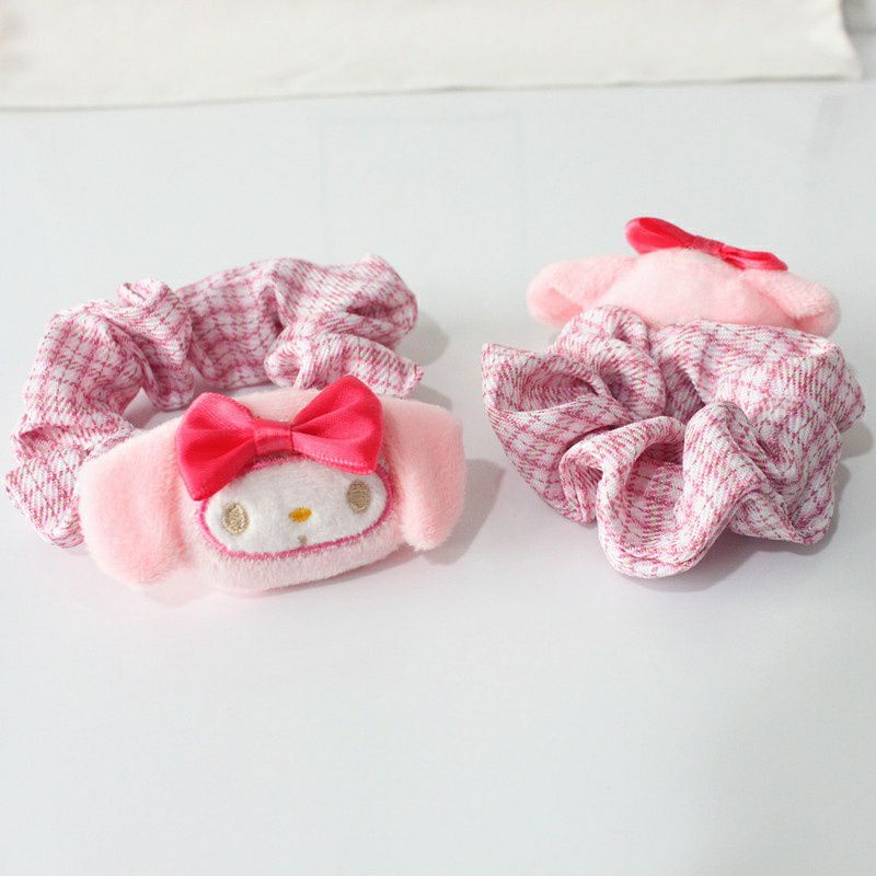 Dây Cột Tóc Caro Cinnamoroll Kuromi Melody Purin