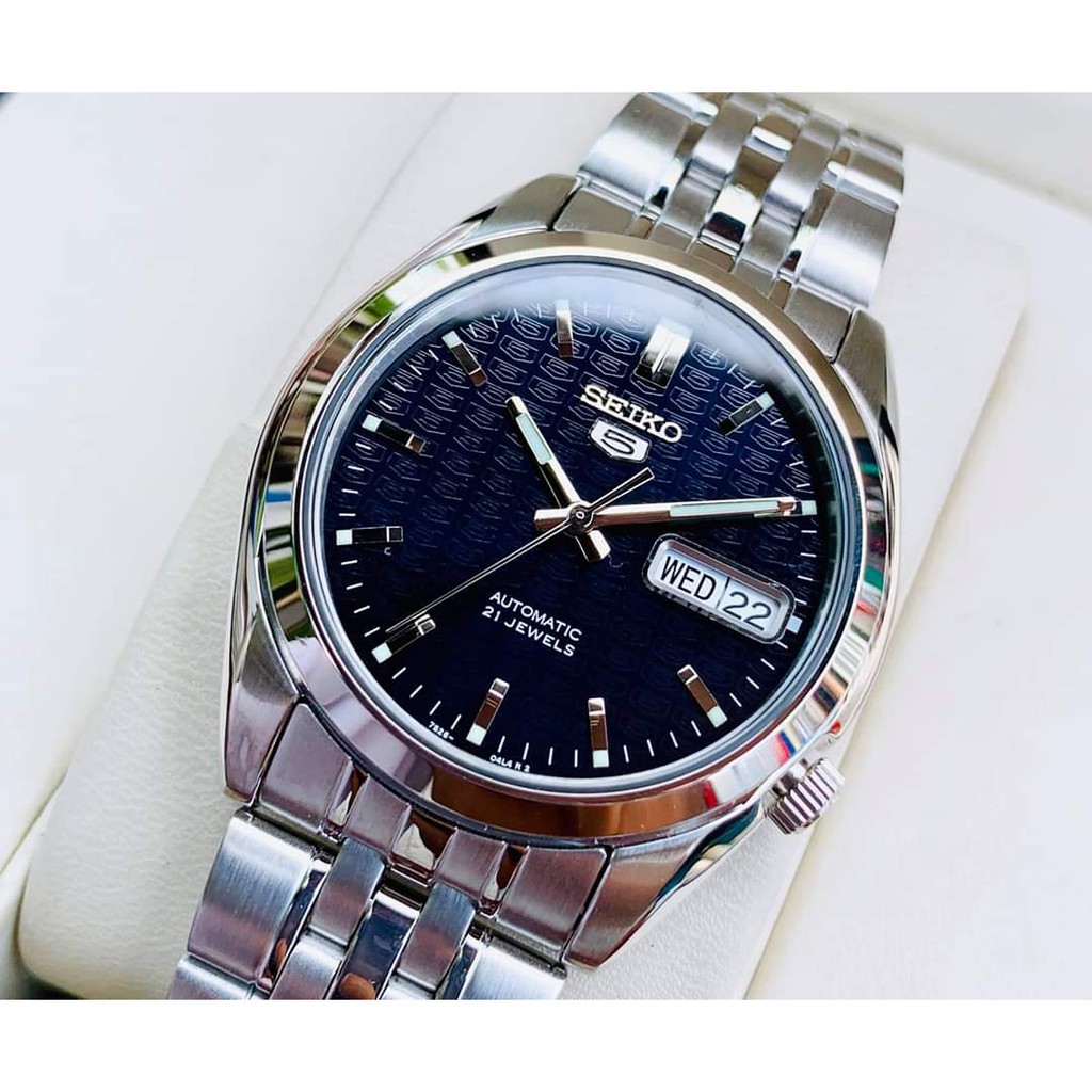 Đồng hồ nam chính hãng Seiko SNK357K1 - Máy automatic cơ tự động - Kính cứng cường lực