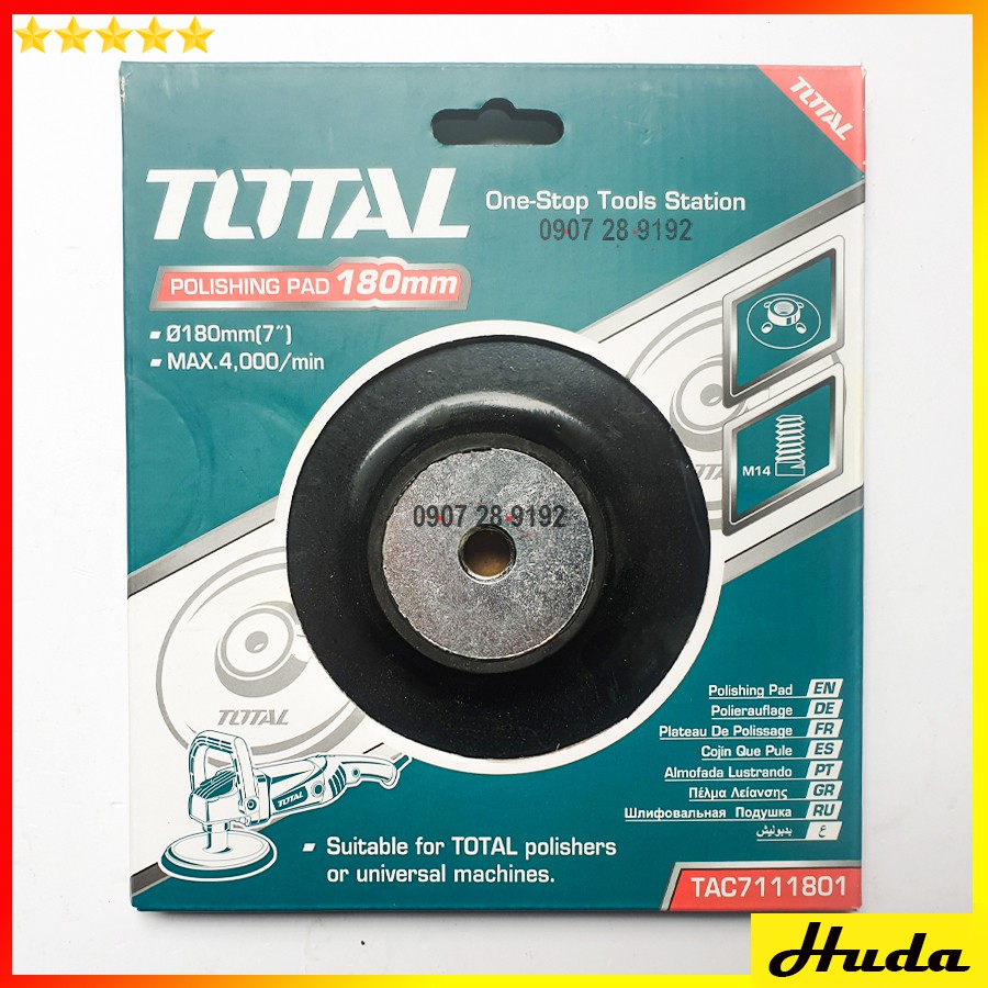 180MM ĐĨA CAO SU ĐÁNH BÓNG (CỐT M14X2) Total TAC7111801 uio