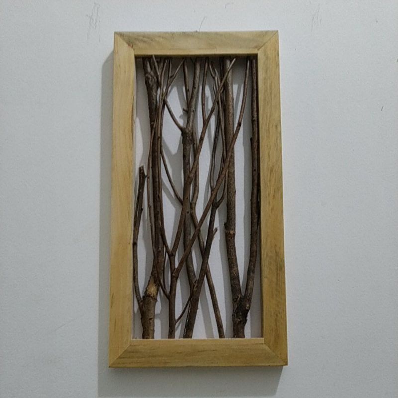 Tranh gỗ cành cây khô treo tường kích thước 25 x 50CM