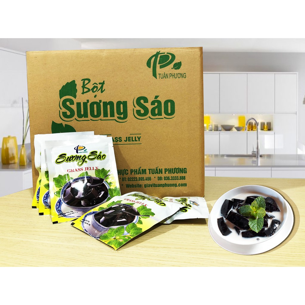 Bột Sương Sáo Đen 50 Gam Không Dầu Chuối ( Gói )