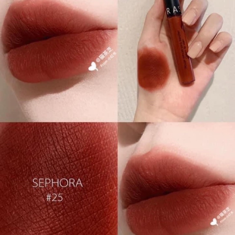 Son kem Sephora Cream Lip Satin Bunny Beauty hàng đủ bill