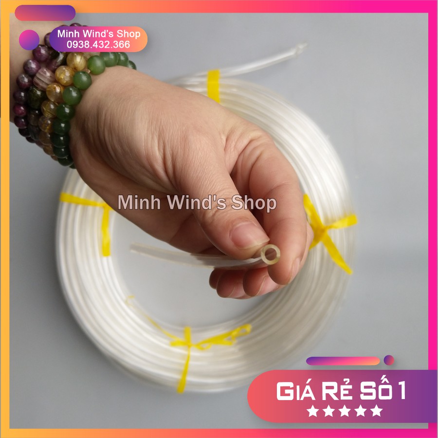 1 Bó Ống Nhựa Dẻo Làm Ống Dẫn Nước, Dây Ôxi, Thân Hoa...  Đường Kính Trong 4mm, Ngoài 6mm