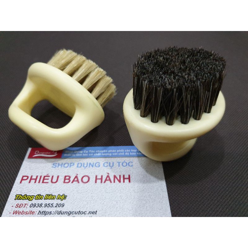 Phủi Tóc Barber Chuyên Fade, Cóc Phủi Tóc Đeo Tay Lông Heo Loại Cứng.(Ảnh thật)