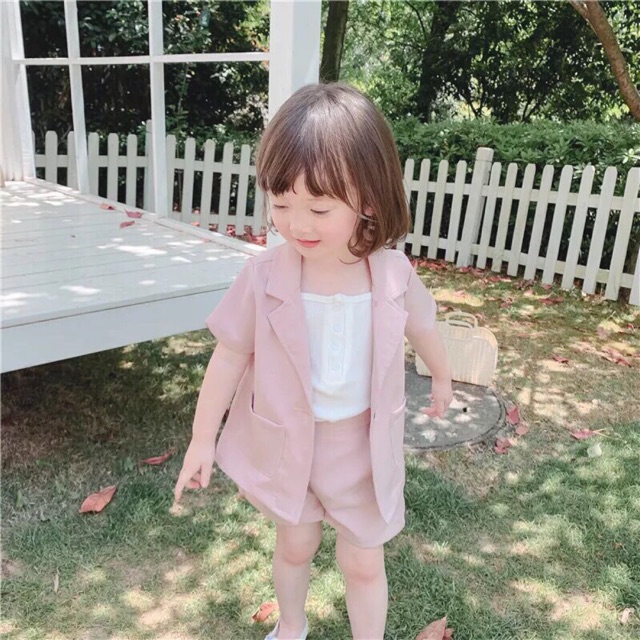 Set bộ vest bé gái