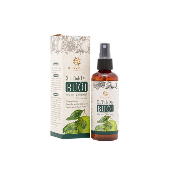 Xịt Dưỡng Tóc Tinh Dầu Bưởi Thiên Nhiên - B.B Nature - Kích Thích Nang Mọc Tóc