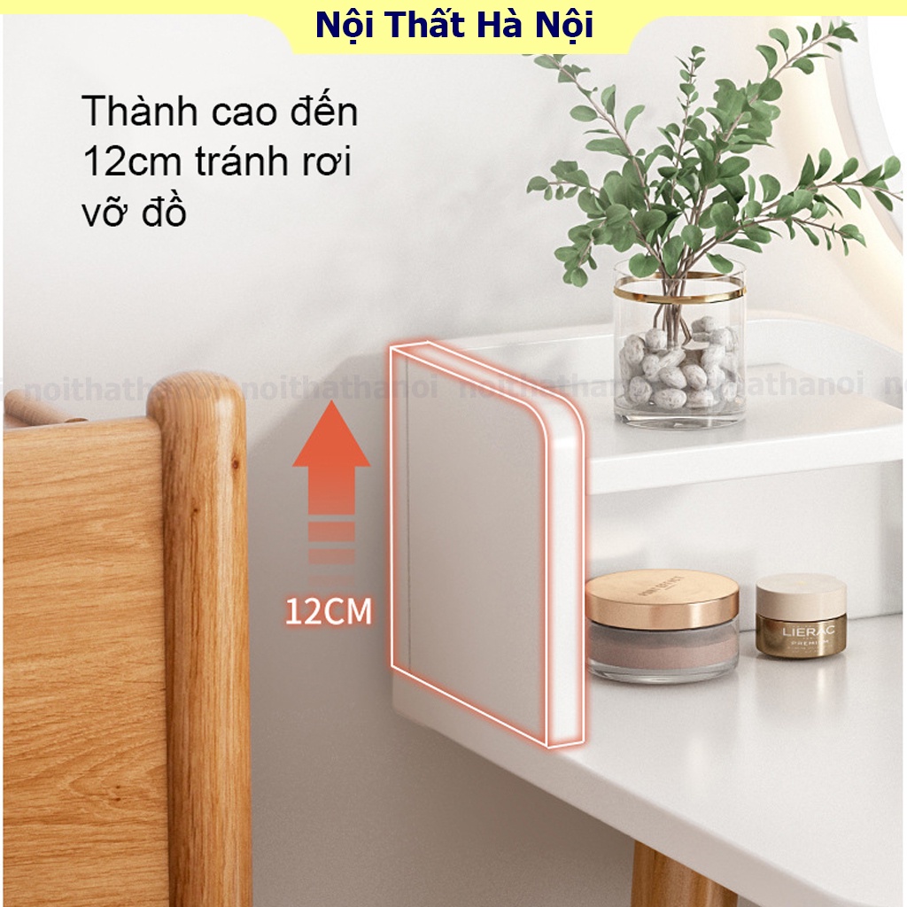 Bàn trang điểm, bàn phấn thiết kế hiện đại tích hợp đèn LED cảm ứng thông minh, chất liệu gỗ cao cấp, bền bỉ