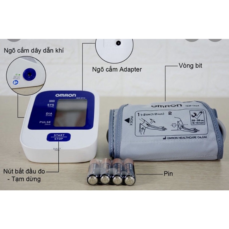 Máy đo huyết áp điện tử bắn tay OMRON 8712