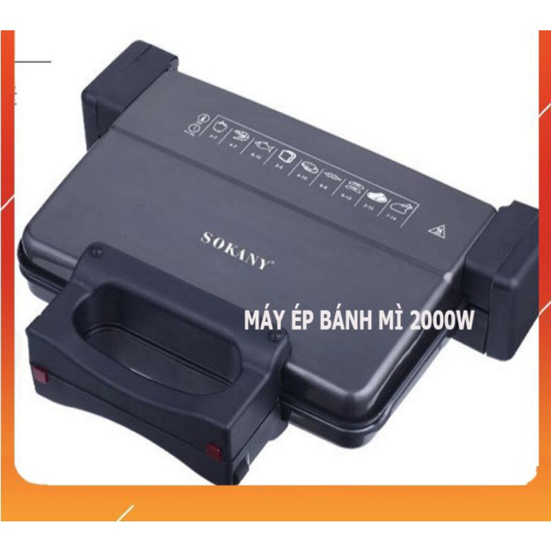 Máy ép bánh mỳ sokany 2000w