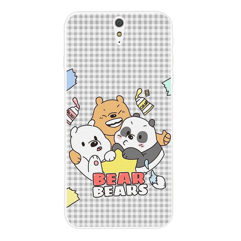 Ốp lưng We Bare Bears dễ thương nhiều mẫu mã cho điện thoại Sony Xperia C3 C5 M4 L1 L2 XA XA1 XA2 Ultra Plus X