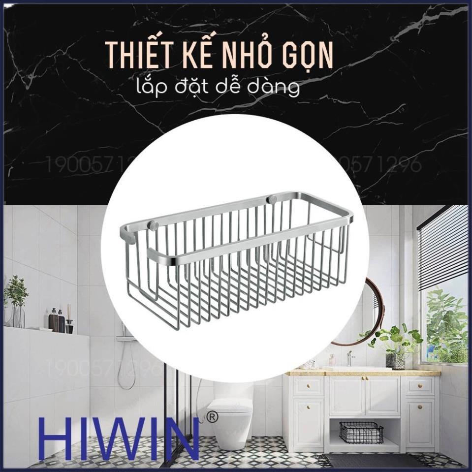 Kệ giỏ inox nhà tắm Inox 304 chống gỉ kích thước 265x125x88mm HIWIN Y-206