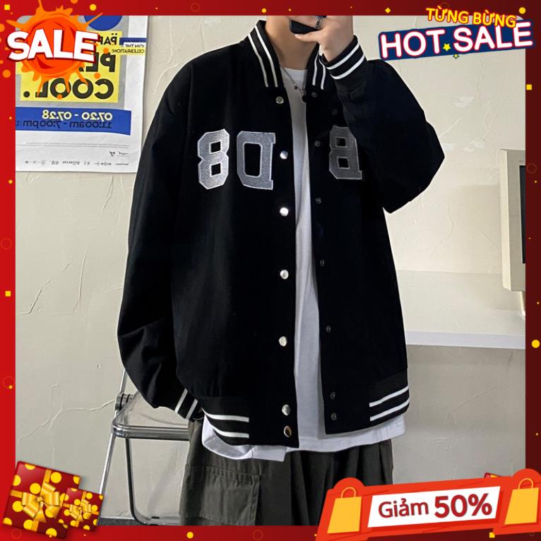 Áo bomber nam oversize thời trang unisex hot trend 2021,áo bóng chày nữ form rộng khoác nam phong cách du lịch đi học AD