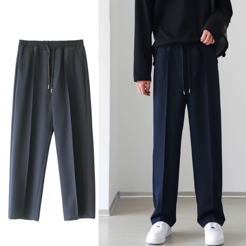 Quần Baggy Nam, Quần Baggy Cạp Chun Ống Rộng vải Hàn Cao Cấp, chất liệu co giãn, phong cách Hàn Quốc-Trend Clthing!