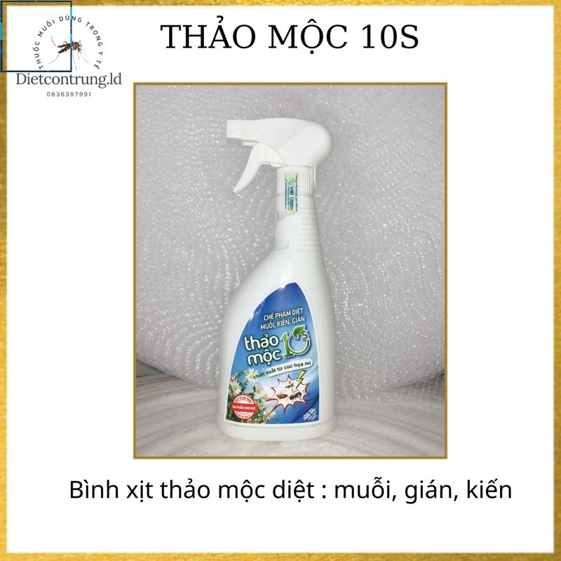 Xịt thảo mộc 10s - đặc trị : mối, gián, kiến ,