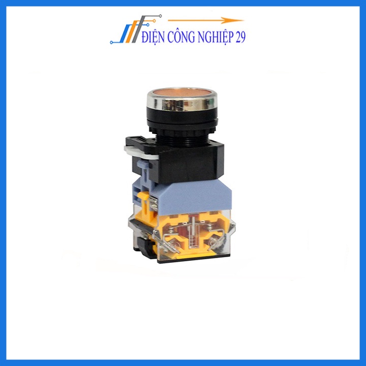 Nút Nhấn Đề Giữ Trạng Thái Không Đèn LA38 380V-10A 2 Tiếp Điểm Thường Mở