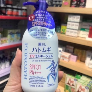 Dưỡng thể Body lotion Hatomugi kiêm chống nắng SP30