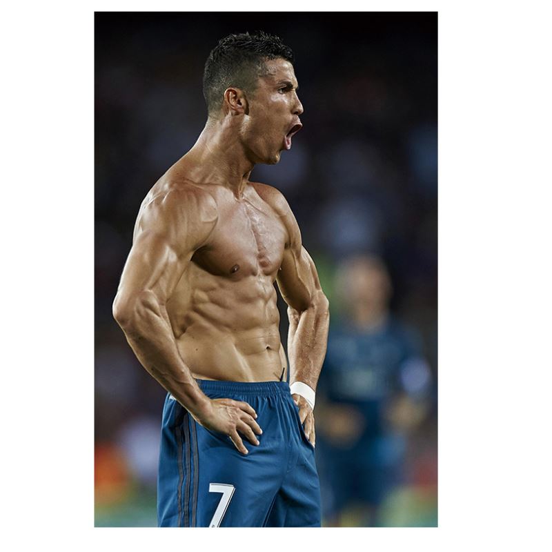 FIFA World Cup Football Soccer Star Messi Neymar David Beckham Cristiano Ronaldo Kaká Kylian Mbappé Vintage Craft Paper Poster Decorative Wall Sticker 1 pcs