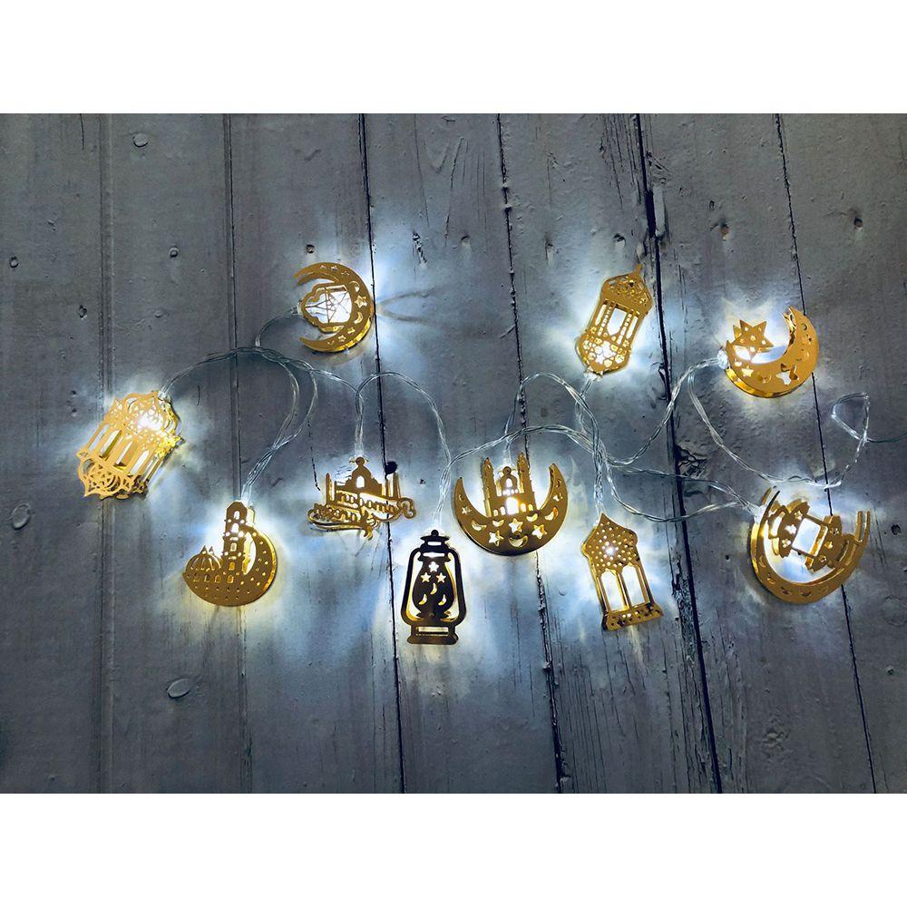 Dây Đèn LED 10 Bóng Dài 1.65m Dùng Trang Trí Tiệc Hồi Giáo