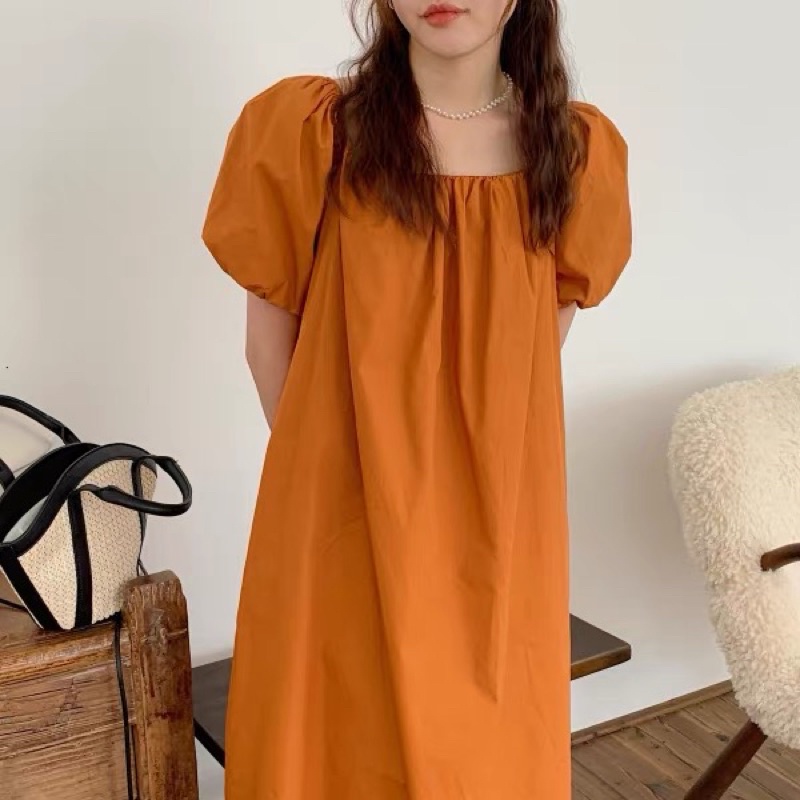 ĐẦM MAXI DÁNG SUÔNG HÀN QUỐC