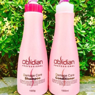 Bộ đôi dầu gội xả dưỡng tóc obsidian 1500ml x2