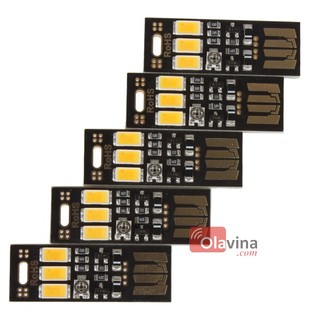 Đèn 3 LED mini cảm biến ánh sáng – cắm cổng USB – tự bật khi trời tối – tiết kiệm điện