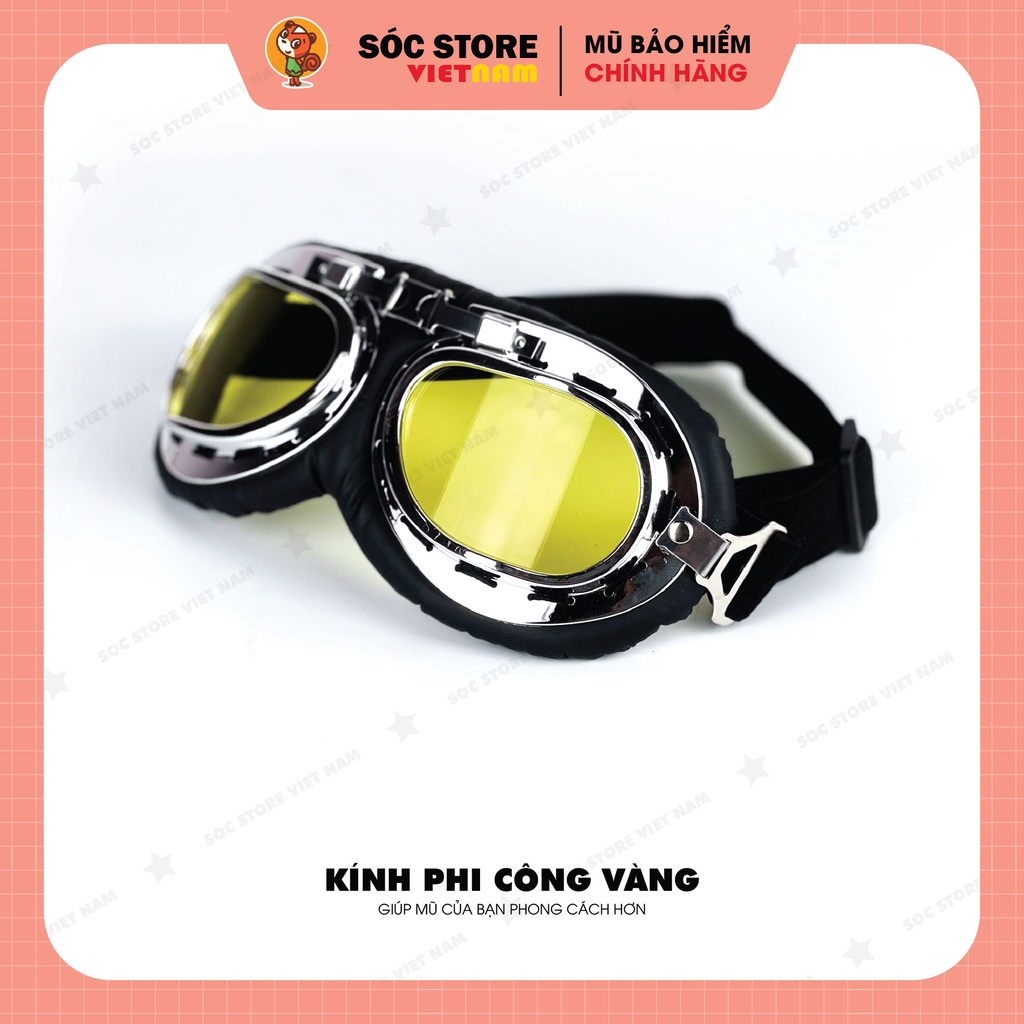 Kính phi công, kính uv trang trí mũ bảo hiểm