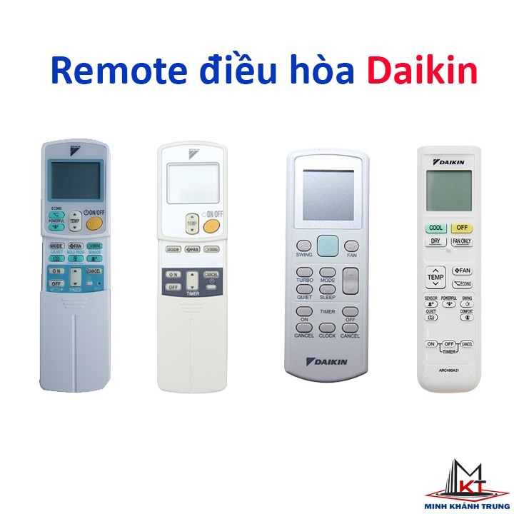 Remote máy lạnh điều hòa Daikin Nguyên ZIN, Lỗi 1 đổi 1, Hoàn tiền nếu không dùng được