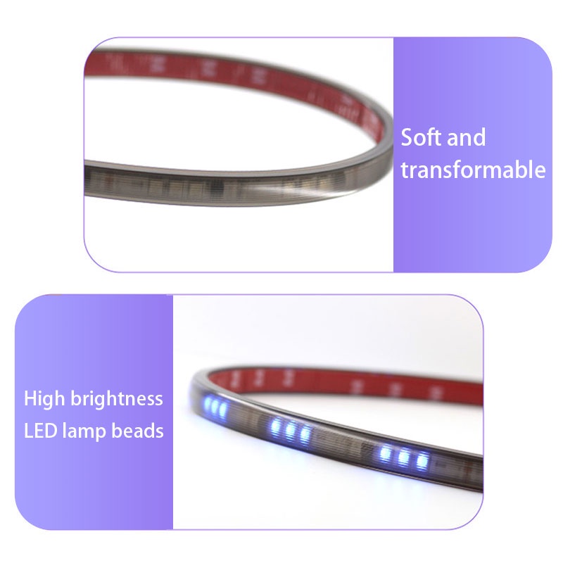 Dây Đèn LED Nhiều Màu Sắc 12V 24V Gắn Đuôi Xe Hơi