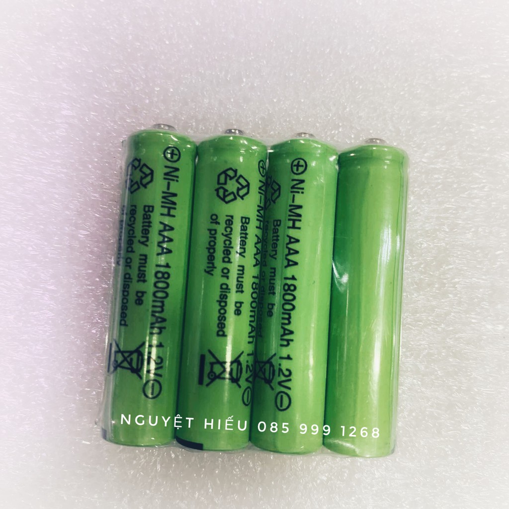 Pin cell vỉ 4 viên AAA NiMH 1.2V 1800mAh