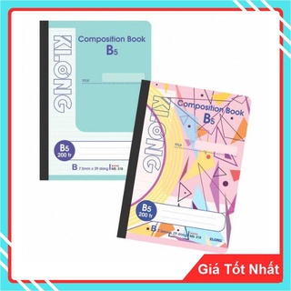 Sổ May Dán Gáy Klong khổ B5 200 trang