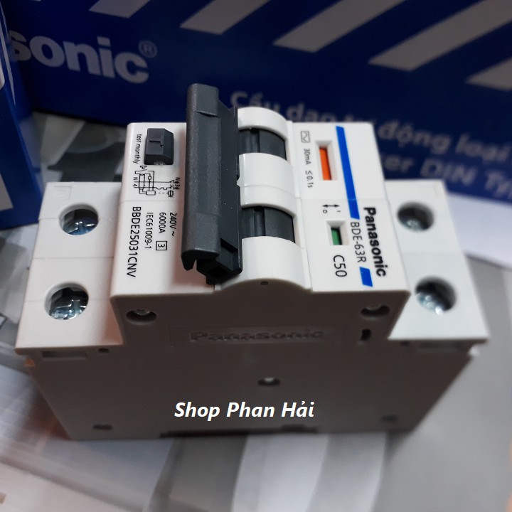 Át chống giật RCBO 50A, 63A Panasonic chính hãng