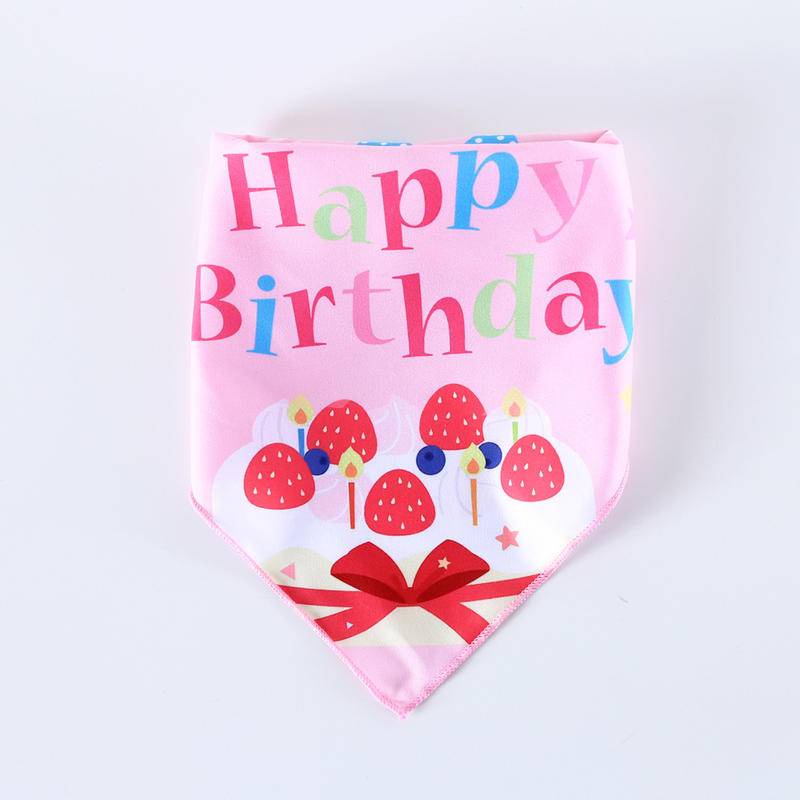 Khăn Choàng Cổ Tam Giác In Họa Tiết Hoạt Hình Cho Thú Cưng