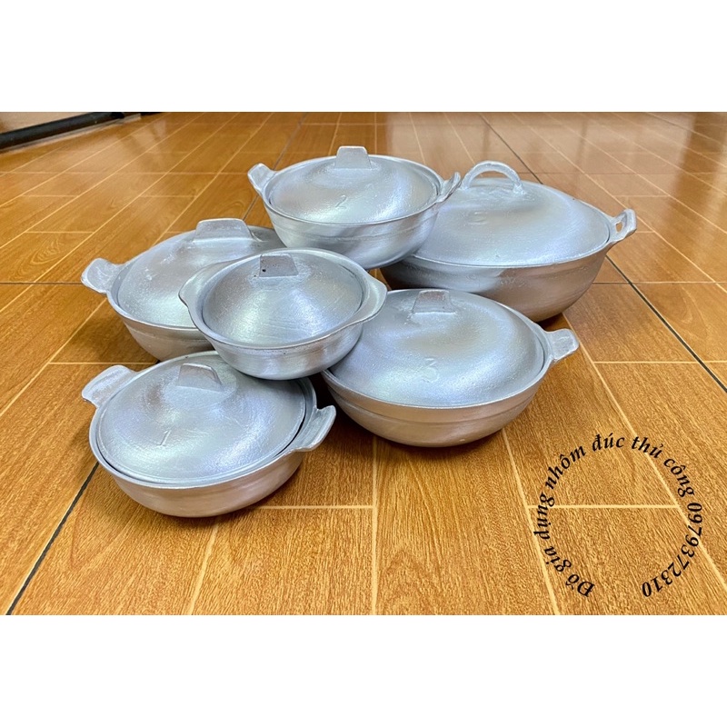 Nồi gang DOA BÓNG kho quẹt, kho thịt cá, nấu cơm niêu, lẩu cháo đk 12-25cm