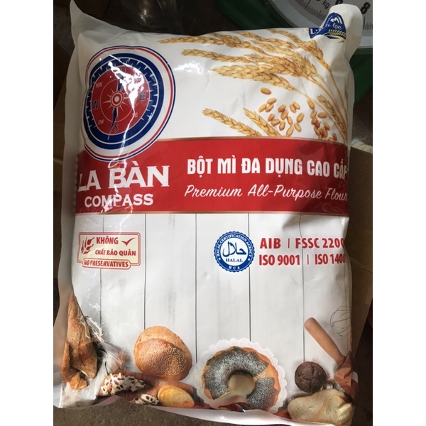 Bột mì đa dụng cao cấp La Bàn gói 1kg