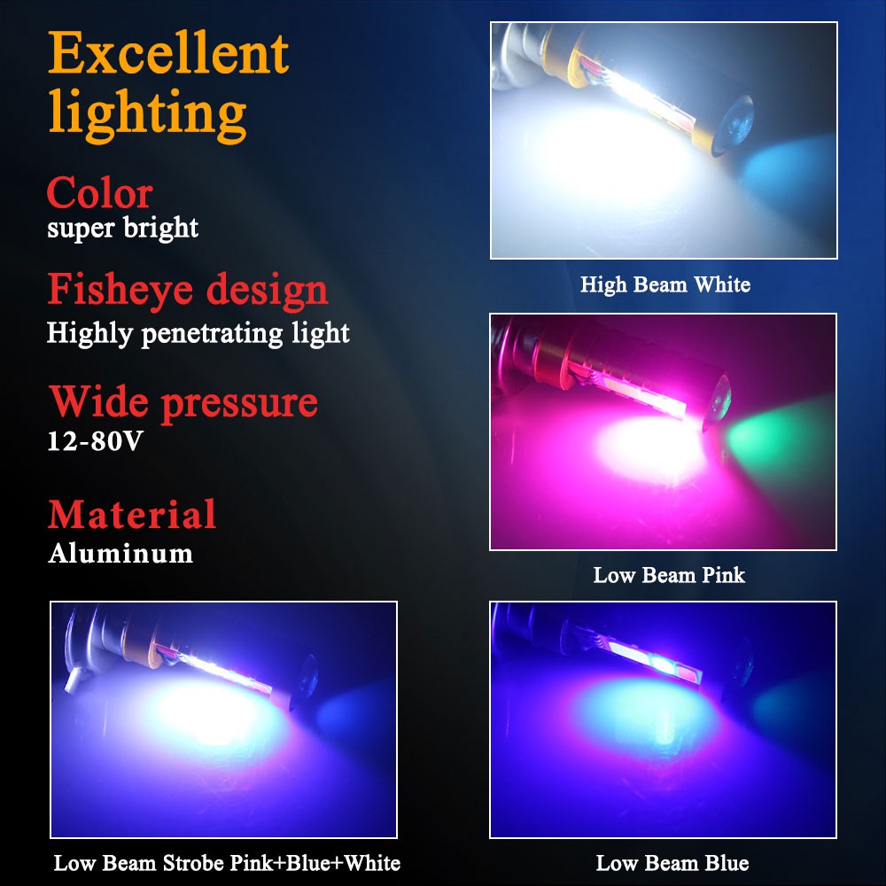 Đèn Pha LED Xe Mô Tô LYMOYO H4 P15D T19 BA20D LC135 Y125Z EX5 Chuyên Dụng